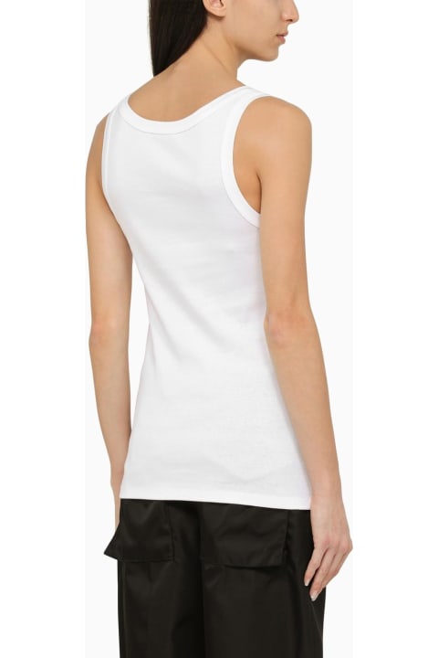 Topwear for Women Prada White Cotton Jersey Vest