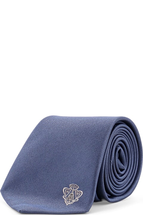 Ties for Men Gucci Silk Tie With Lord Detail