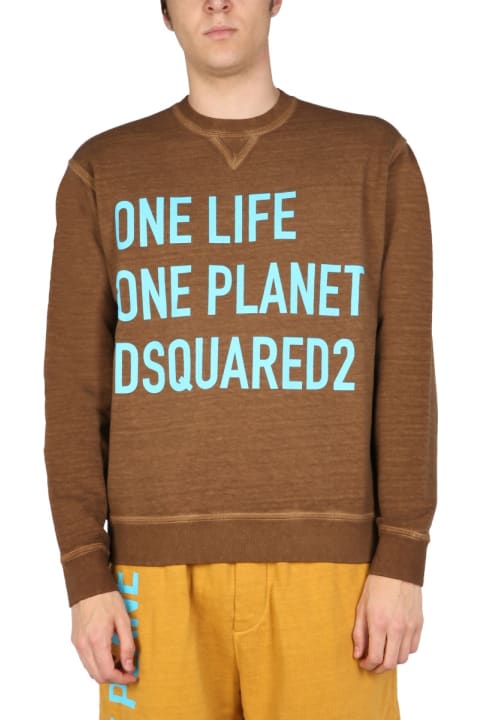 Dsquared2 Sale for Men Dsquared2 "one Life One Planet" Sweatshirt