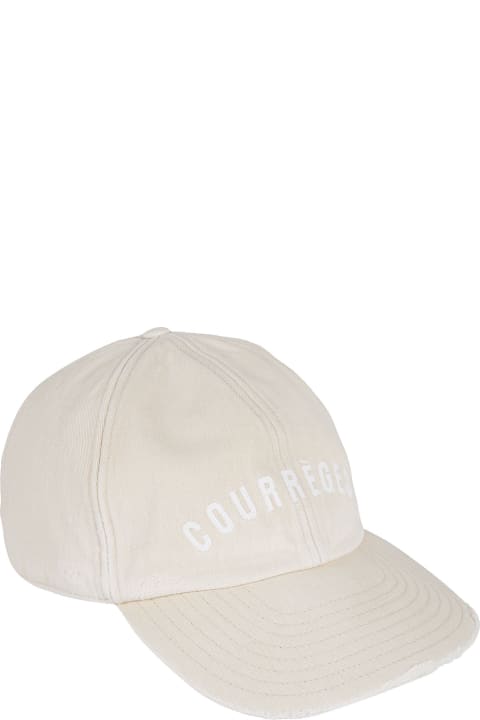 Hats for Women Courrèges Logo Detail Baseball Cap