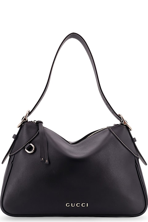 Gucci Bags for Women Gucci Gg Emblem Leather Shoulder Bag