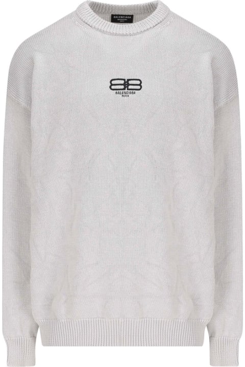 Balenciaga Clothing for Men Balenciaga Logo Sweater
