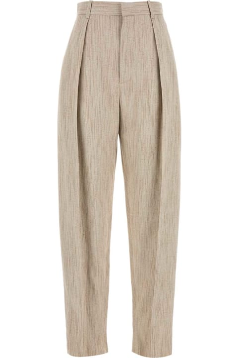 パンツ BOTTEGA VENETA Melange beige viscosa blend pant Bottega Veneta Melange Beige Viscosa Blend Pant | italist