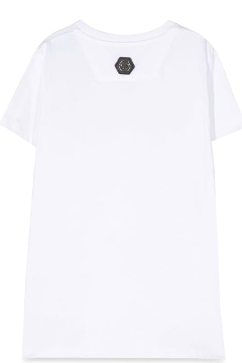 Philipp Plein Junior T-Shirts & Polo Shirts for Boys Philipp Plein Junior Maxi T-shirt Skull