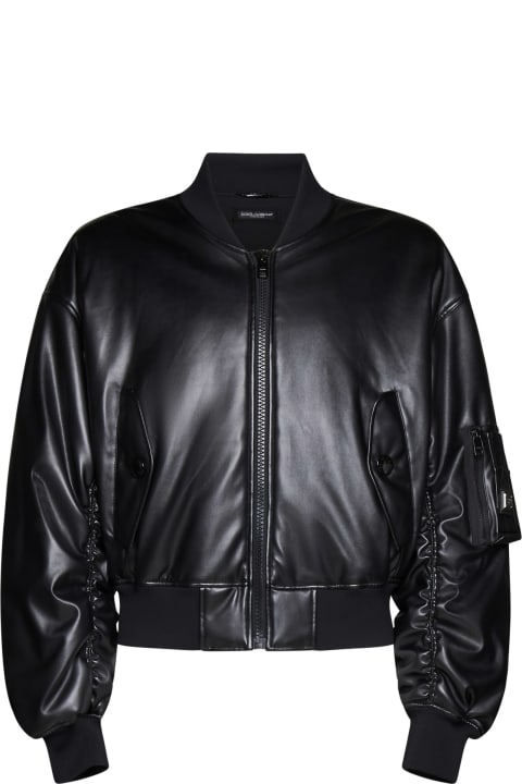 Dolce & Gabbana Clothing for Men Dolce & Gabbana Jacket With Logo Plaque