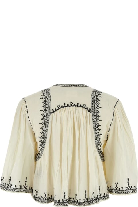 Clothing for Women Marant Étoile Ivory Cotton Perkins Blouse