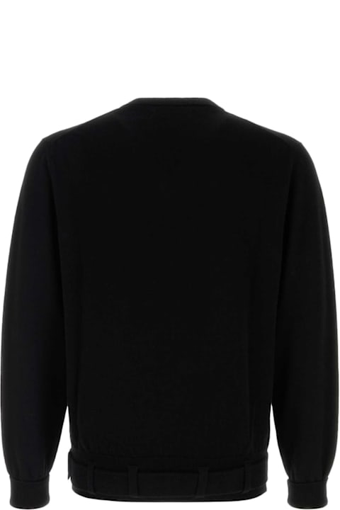 Random Identities for Men Random Identities Black Wool Blend Sweater