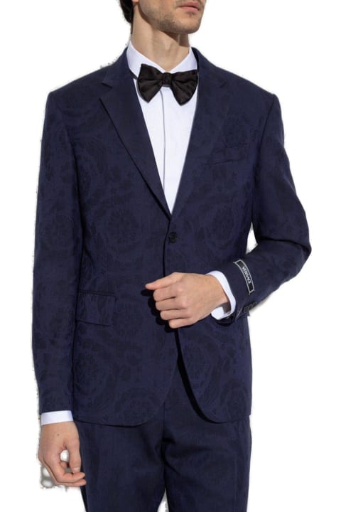 Versace Coats & Jackets for Men Versace Barocco Pattern Single-breasted Tailored Blazer
