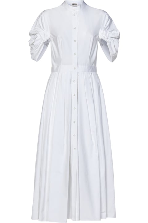 Dresses for Women Alexander McQueen Short-sleeved Pleated Dress