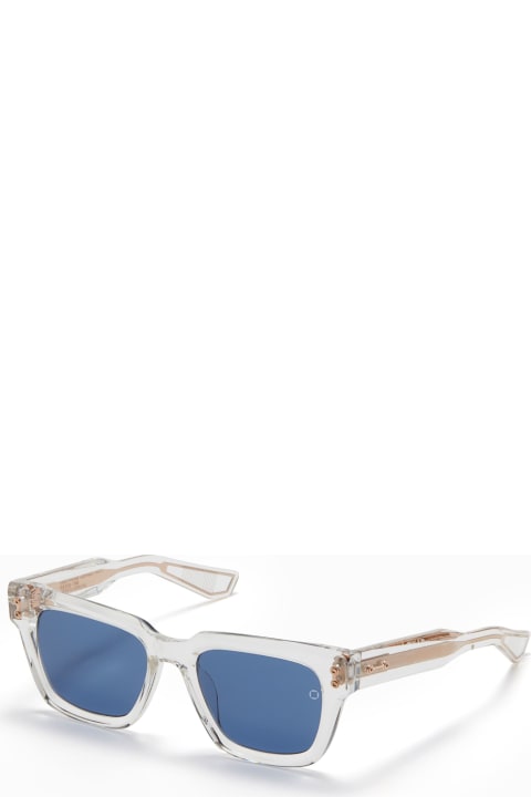 Homeware Akoni Pyxis - Crystal Clear / White Gold Sunglasses