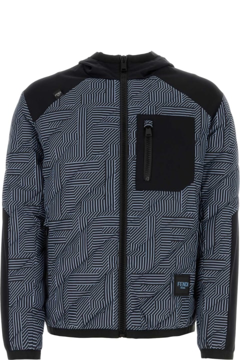 Coats & Jackets for Men Fendi Printed Nylon Jacket