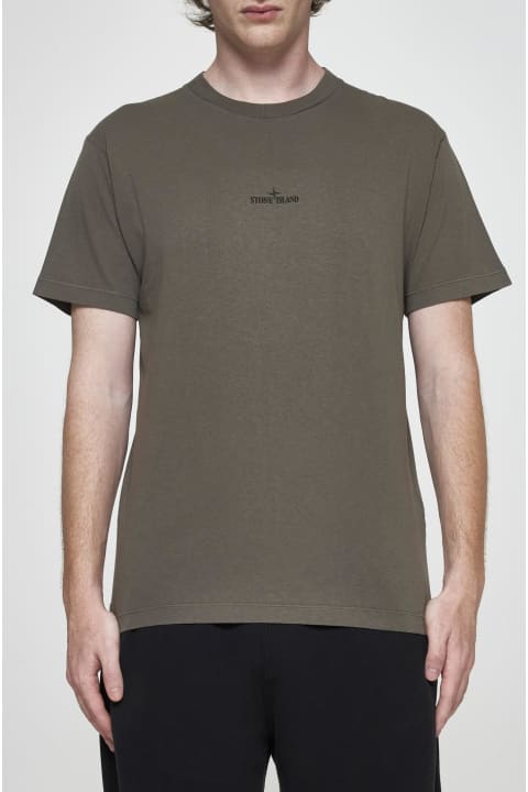 Stone Island Clothing for Men Stone Island Logo Cotton T-shirt