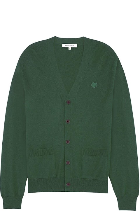 أدوات منزلية Maison Kitsuné Fox Head Patch Knit Cardigan