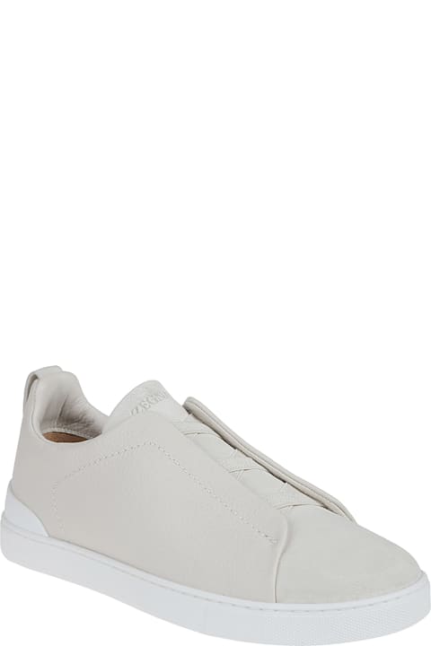 Zegna Sneakers for Men Zegna Triple Stitch Low Top Sneakers