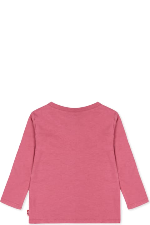 أدوات منزلية Levi's Pink T-shirt For Baby Girl With Logo