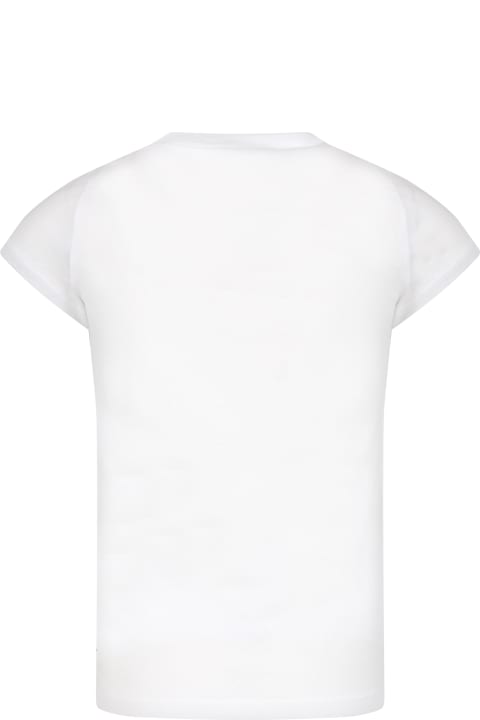 キッズ新着アイテム Levi's White T-shirt For Boy With Logo