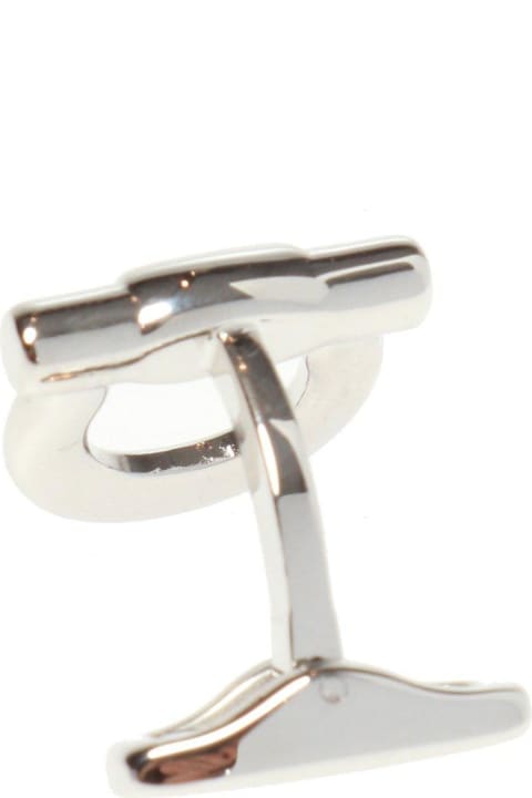 Ferragamo Jewelry for Men Ferragamo Logo Engraved Cufflinks