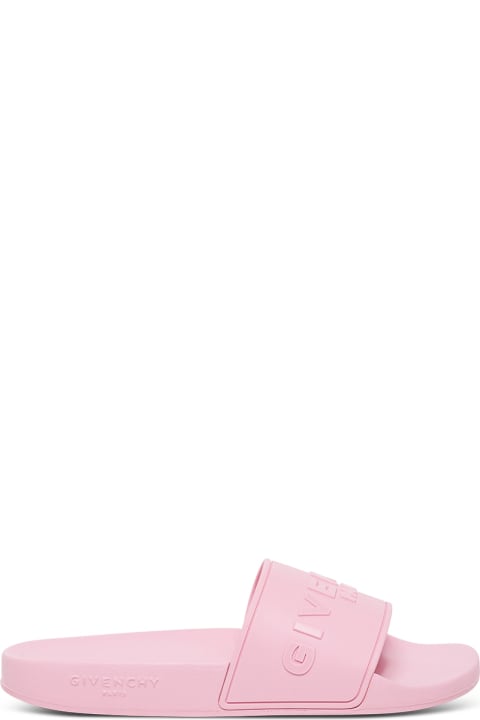 Givenchy Flat Pink Rubber Sandals With Logo | italist, ALWAYS LIKE A SALE