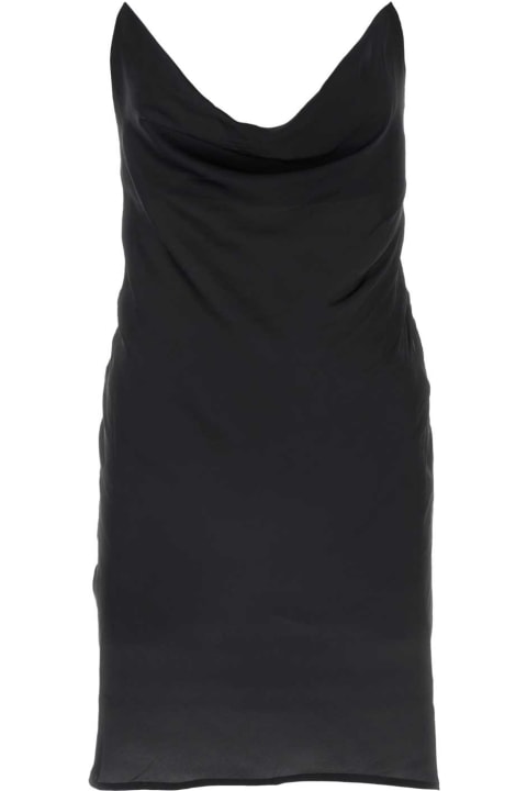 ウィメンズ Y/Projectのワンピース＆ドレス Y/Project Black Satin Mini Dress