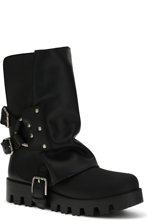 Dolce & Gabbana Leather Ankle Boots