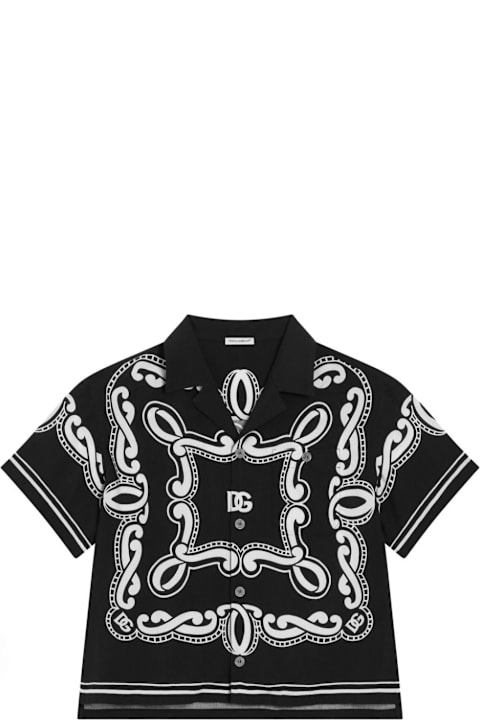 Dolce & Gabbana Shirts for Boys Dolce & Gabbana Camicia Con Stampa
