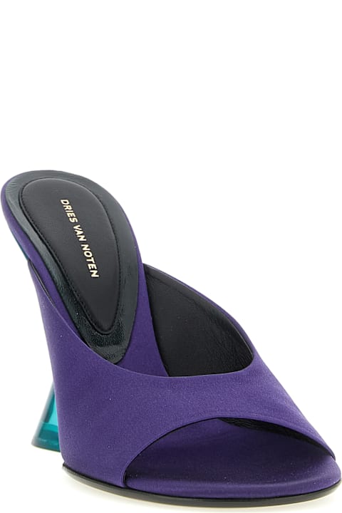 Dries Van Noten Satin Mules