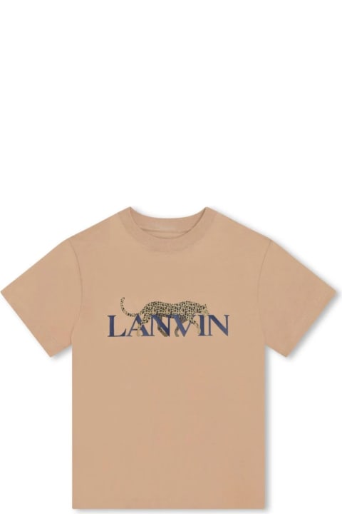 Lanvin for Kids Lanvin Lanvin T-shirts And Polos Beige