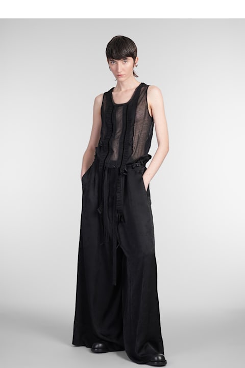 Ann Demeulemeester for Women Ann Demeulemeester Lotta Topwear In Black Cotton