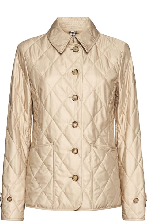 Burberry Coats & Jackets for Women Burberry Diamond Quilted Jacket