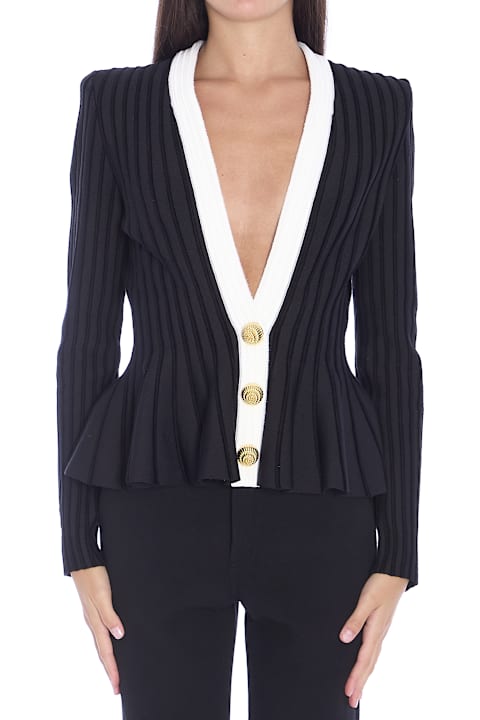 Balmain Coats & Jackets for Women Balmain Velvet Knit Jacket