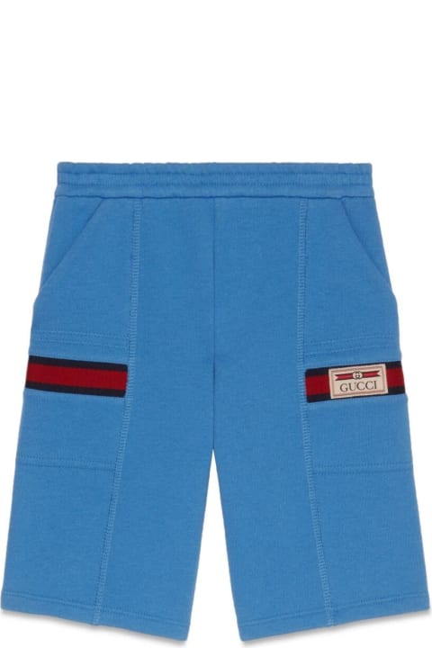 Gucci Bottoms for Boys Gucci Short Felted Cotton Jersey