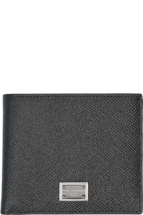 Fashion for Women Dolce & Gabbana Bifold Wallet With Logo Plaque