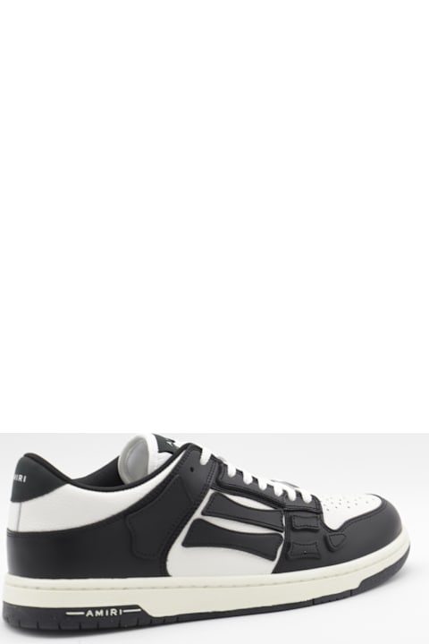 Homeware AMIRI Black And White Leather Skel Low Top Sneakers