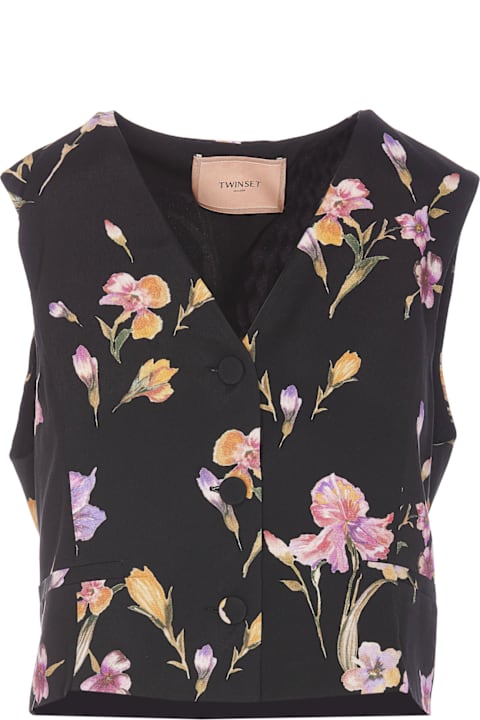 TwinSet for Women TwinSet Floral Print Gilet