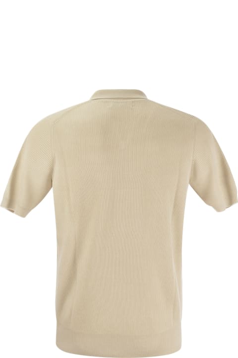 Brunello Cucinelli for Men Brunello Cucinelli Cotton Rib Knit Polo Shirt