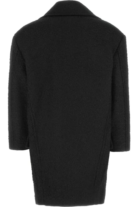 Clothing for Men Valentino Garavani Black Wool Blend Coat