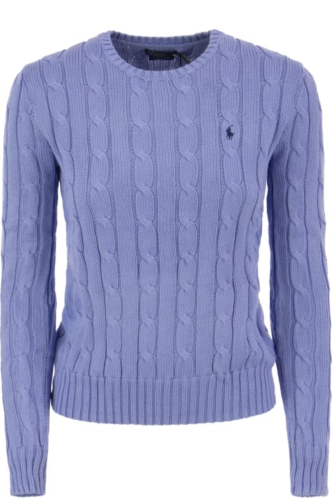 أدوات منزلية Polo Ralph Lauren Crew Neck Sweater In Braided Knit
