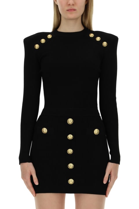 Balmain Clothing for Women Balmain Jersey With Iconic Buttons