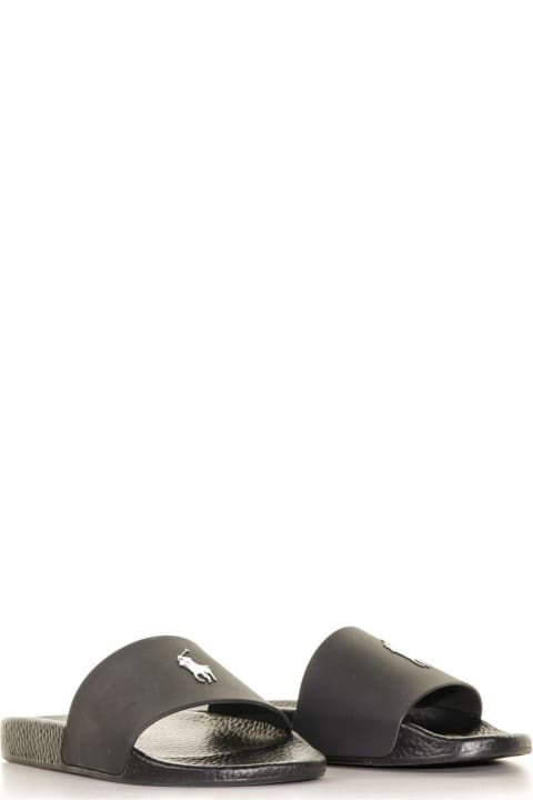 Other Shoes for Men Polo Ralph Lauren Logo Detailed Open-toe Slides
