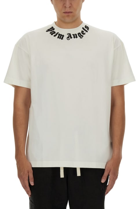 Palm Angels Topwear for Men Palm Angels T-shirt With Logo