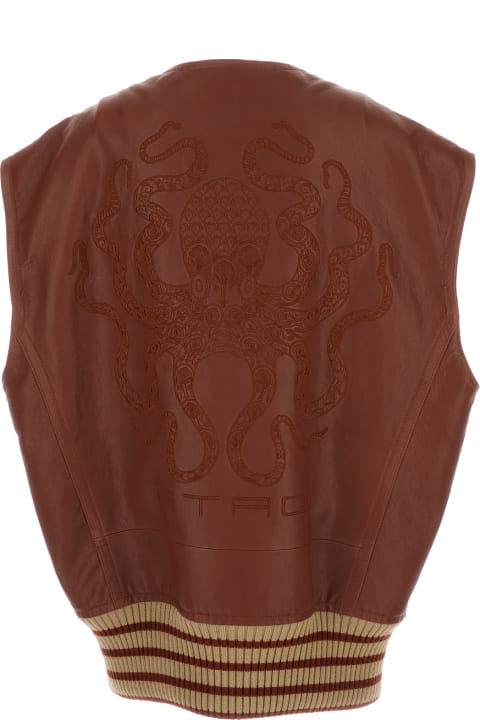 Etro for Women Etro Leather Vest Look3