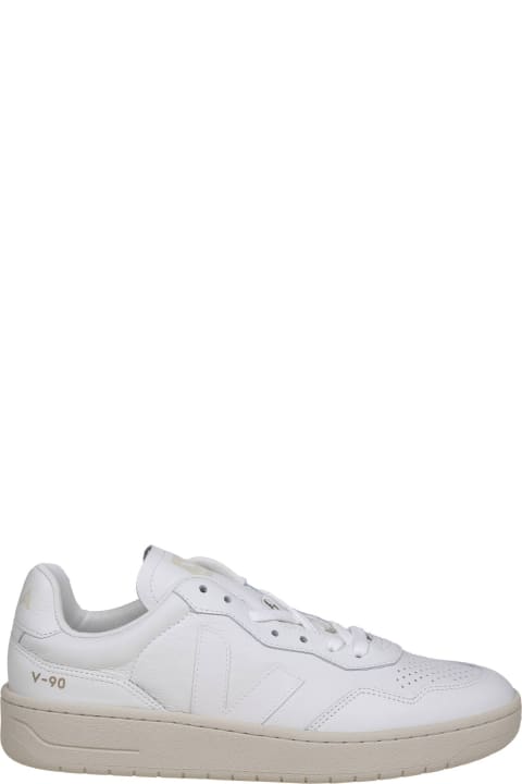 Veja Sneakers for Men Veja V 90 Sneakers In White Leather