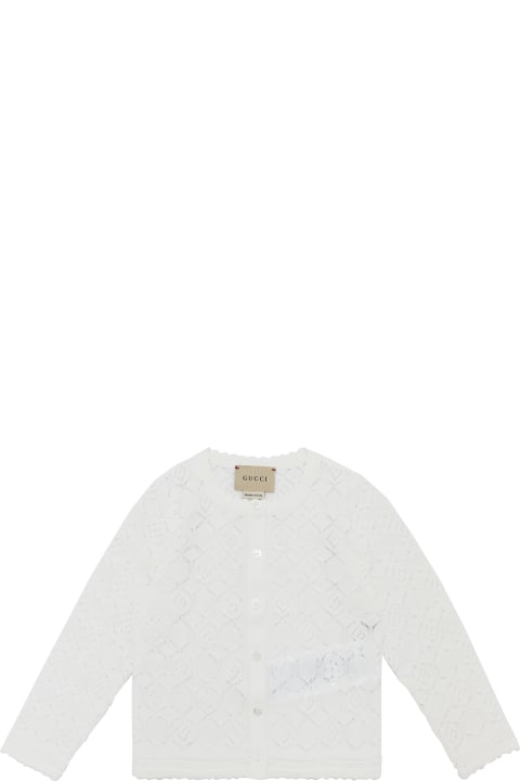 ベビーガールズ ニットウェア＆スウェットシャツ Gucci Embroidered Sweater