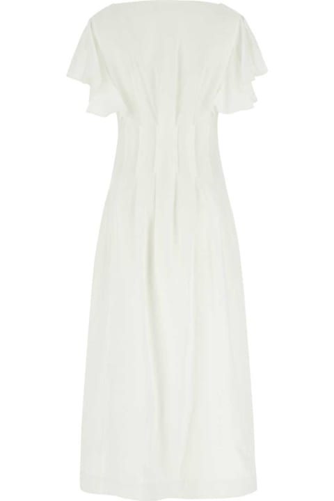 Chloé for Women Chloé White Linen Long Dress
