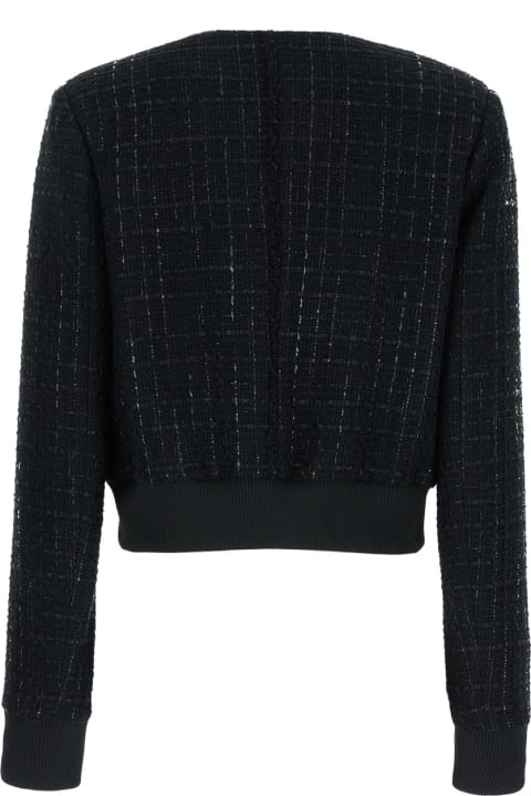 Balmain Sweaters for Women Balmain Buttoned Tweed Blouson
