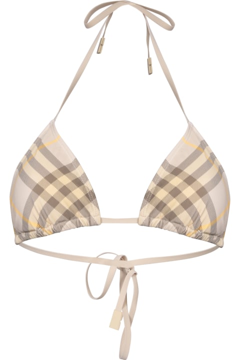 Burberry Swimwear for Women Burberry Check Print Bikini Top