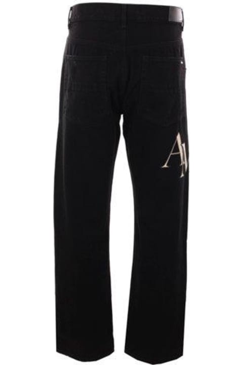 الجينز لـ القسم الرجالي AMIRI Logo-patch Denim Jeans