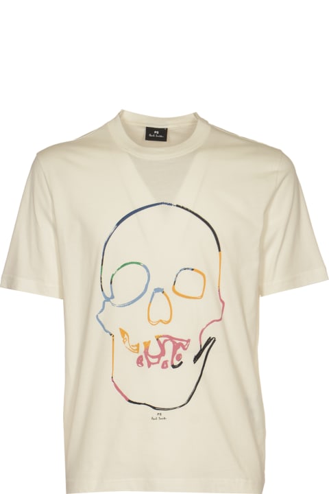 Paul Smith Men Paul Smith Linear Skull T-shirt