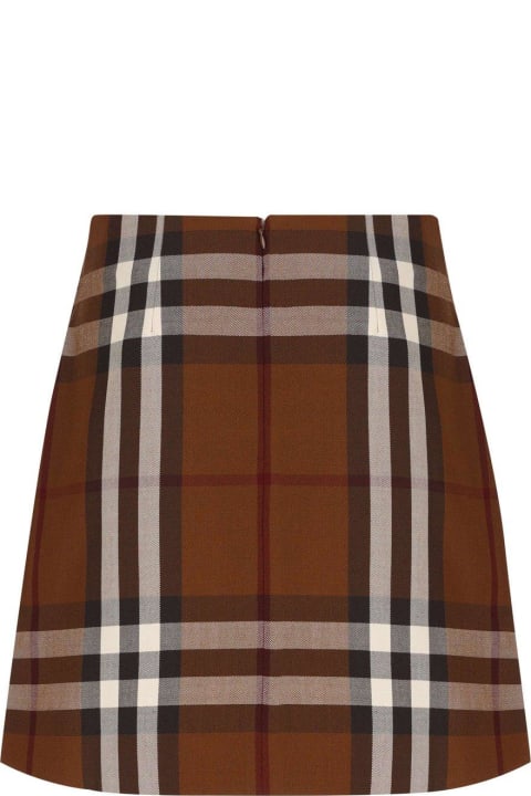 Clothing for Women Burberry Check Jacquard Mini Skirt