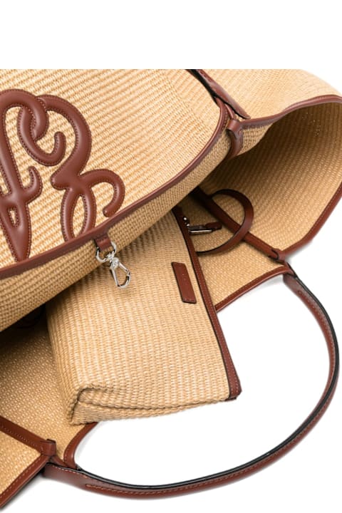 Homeware Emporio Armani Large Straw Tote Bag